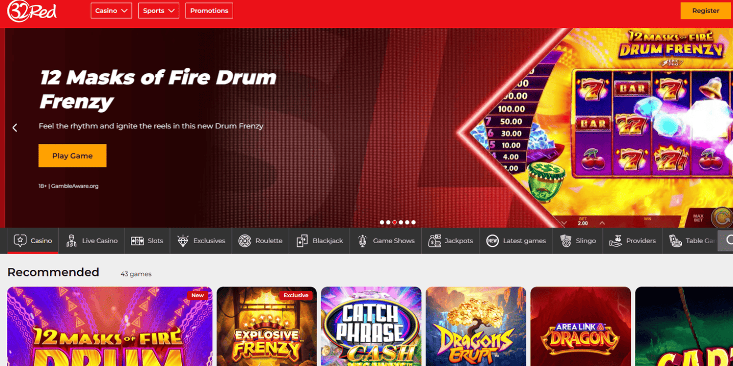 32Red Bookmaker Not on Gamstop